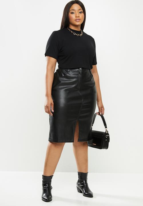 Violeta by Mango - Plus Skirt twin - black