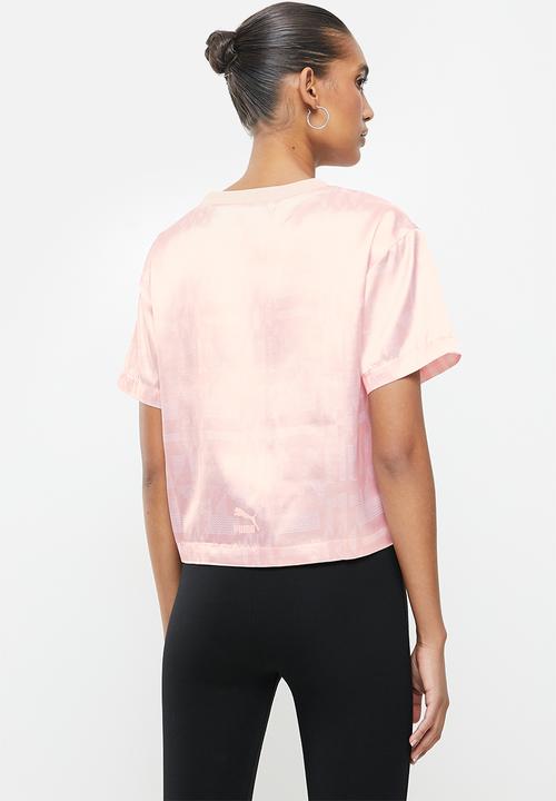 PUMA - Puma x Nomzamo Cropped Tee - pink 