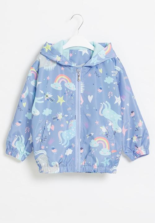 Pop Candy - Girls rainbow jacket - blue
