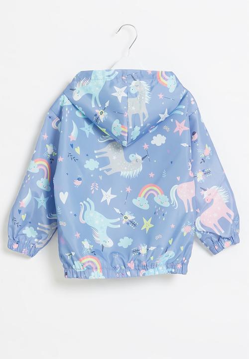 Pop Candy - Girls rainbow jacket - blue
