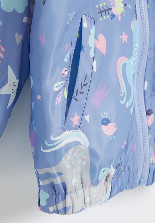 Pop Candy - Girls rainbow jacket - blue
