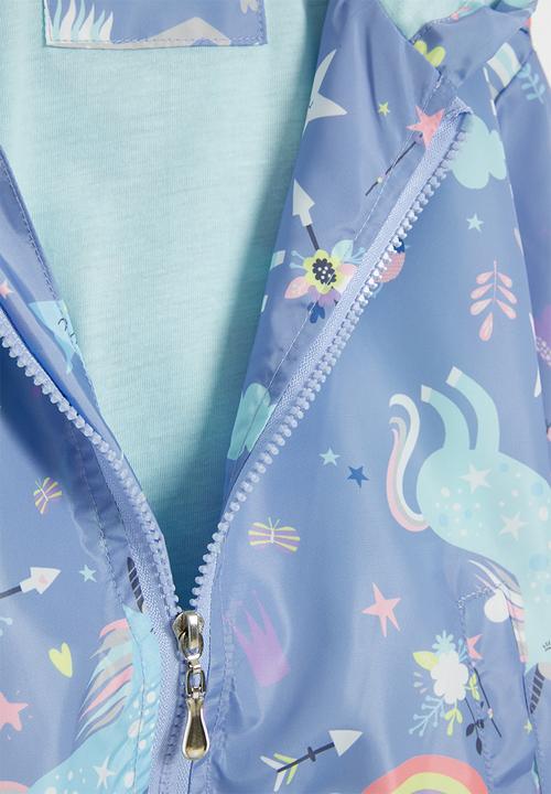 Pop Candy - Girls rainbow jacket - blue