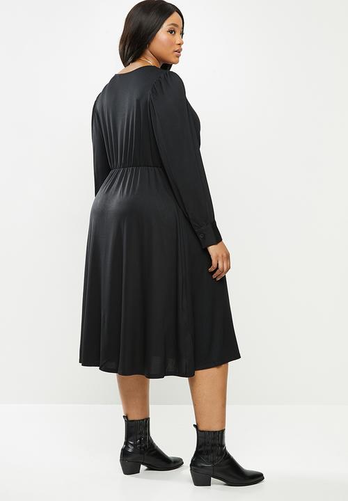Violeta by Mango - Plus Dress calado - black