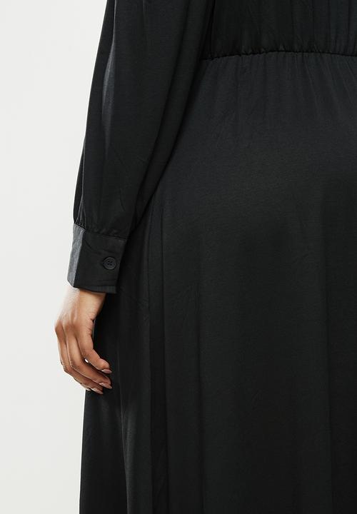 Violeta by Mango - Plus Dress calado - black