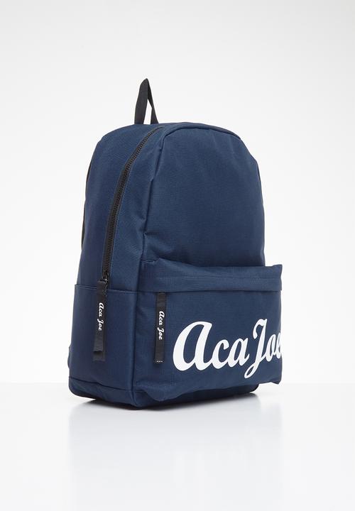 Aca Joe - Mens aca joe printed backpack - navy