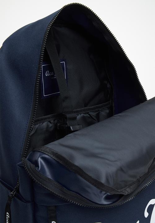 Aca Joe - Mens aca joe printed backpack - navy