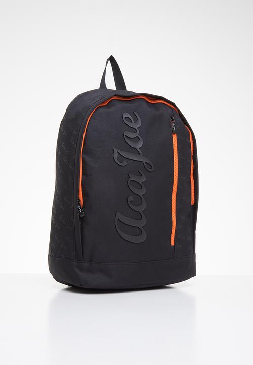 Aca Joe - Mens aca joe printed backpack - black