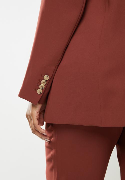 Violeta by Mango - Plus blazer martini - burgundy