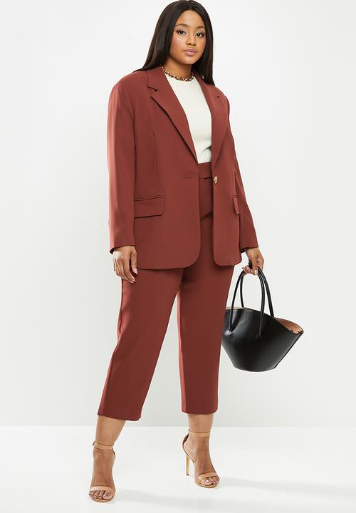 Violeta by Mango - Plus blazer martini - burgundy