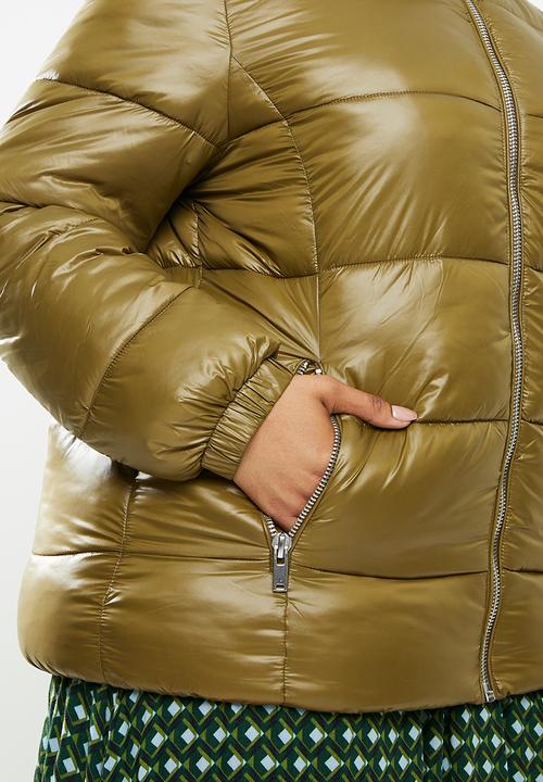 Violeta by Mango - Plus Anorak rise - brown