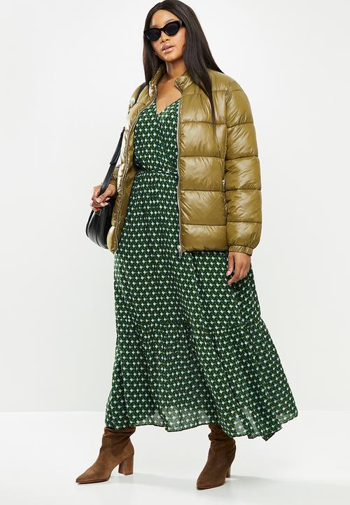 Violeta by Mango - Plus Anorak rise - brown