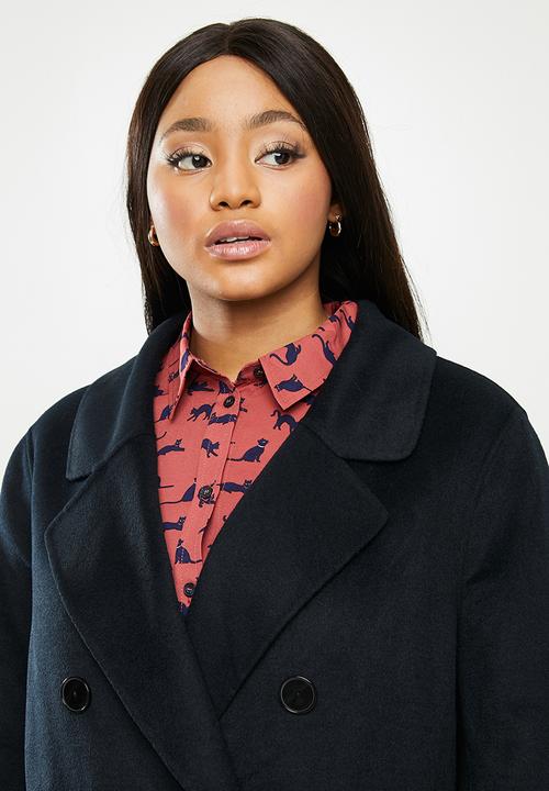 Violeta by Mango - Plus Coat - navy