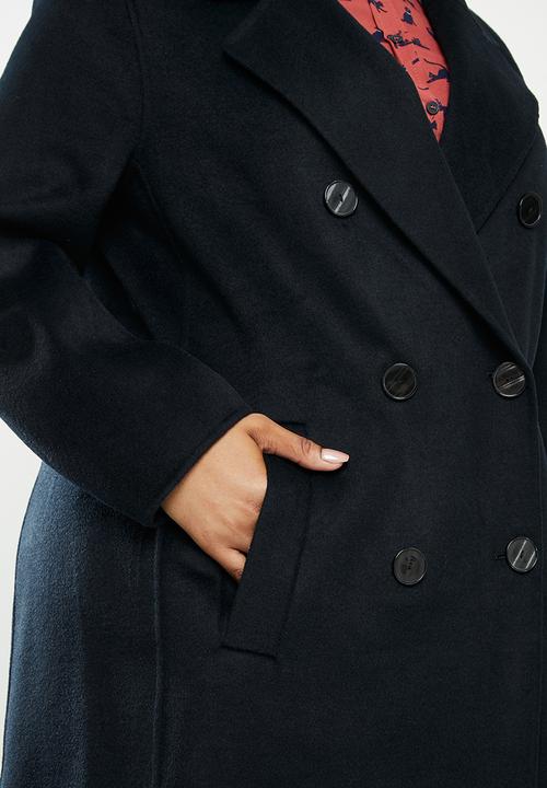 Violeta by Mango - Plus Coat - navy