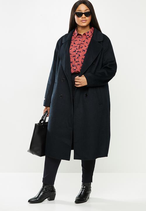 Violeta by Mango - Plus Coat - navy