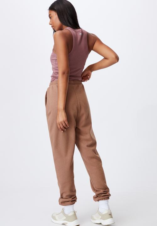 Cotton On - Classic track pants - cocoa brown