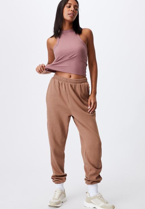 Cotton On - Classic track pants - cocoa brown