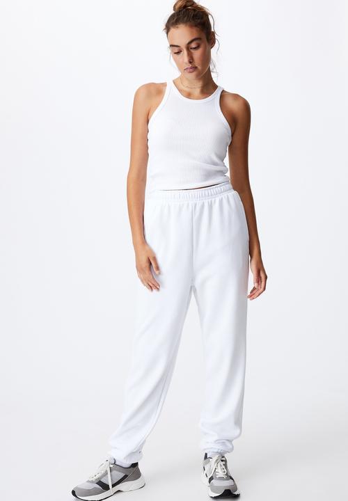 Cotton On - Classic track pants - white