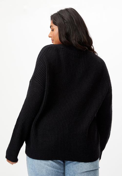 Cotton On - Curve lush dad cardigan - black