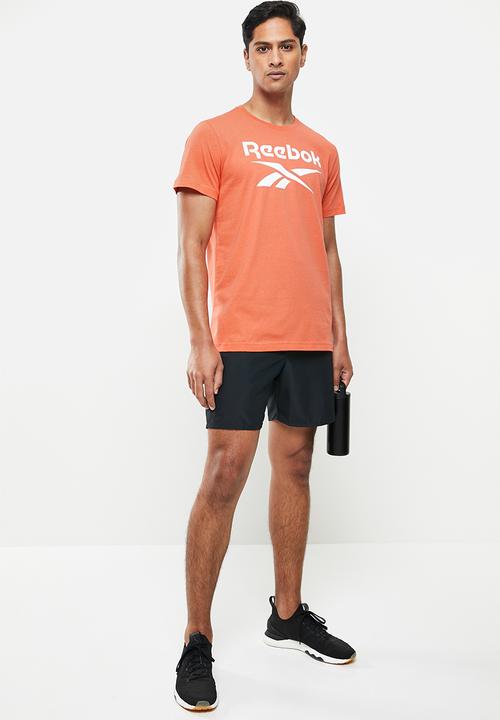 Reebok - Gs reebok stacked tee - orange 