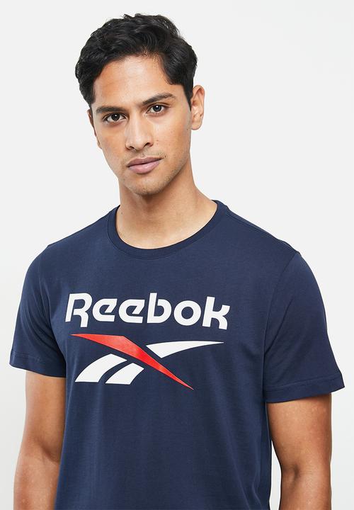 Reebok - Gs reebok stacked tee - navy