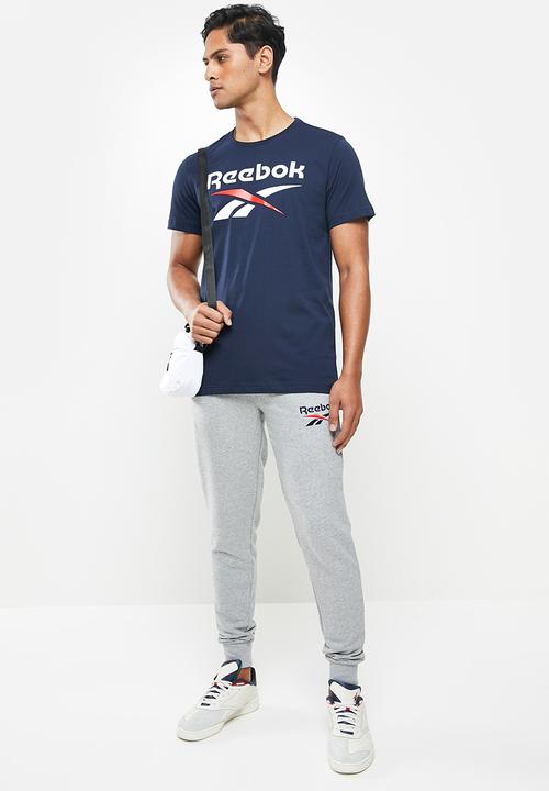 Reebok - Gs reebok stacked tee - navy