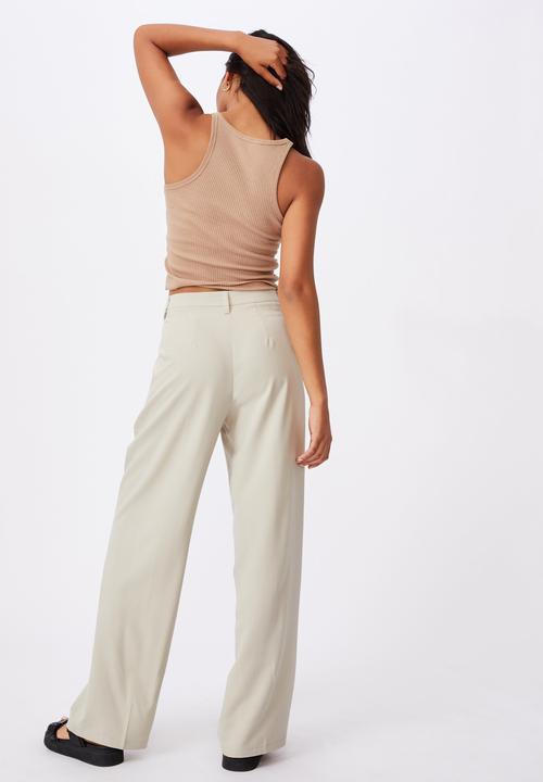 Cotton On - Jordan oversized pleat pants - silver lining