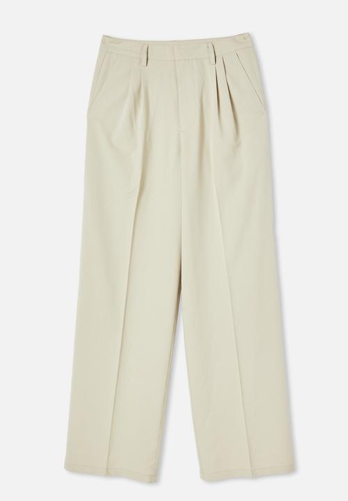 Cotton On - Jordan oversized pleat pants - silver lining