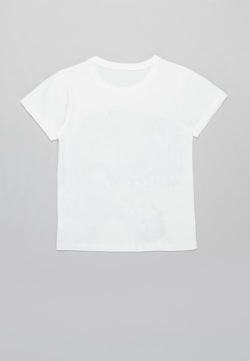 Pop Candy - Boys dino print tee - white