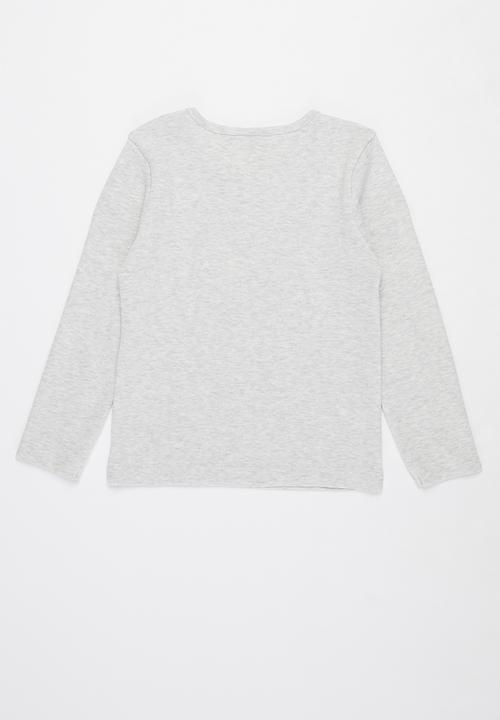 Pop Candy - Younger girls long sleeve tee - grey