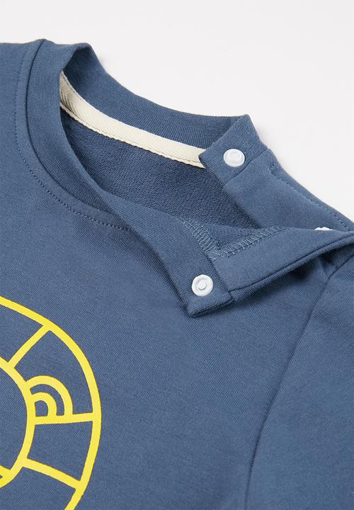 Pop Candy - Boys lion crewneck - blue