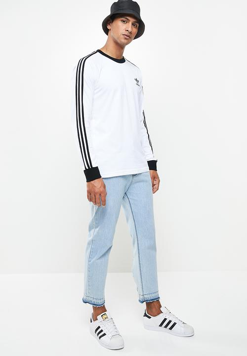 adidas Originals - 3-stripes long sleeve t-shirt - white