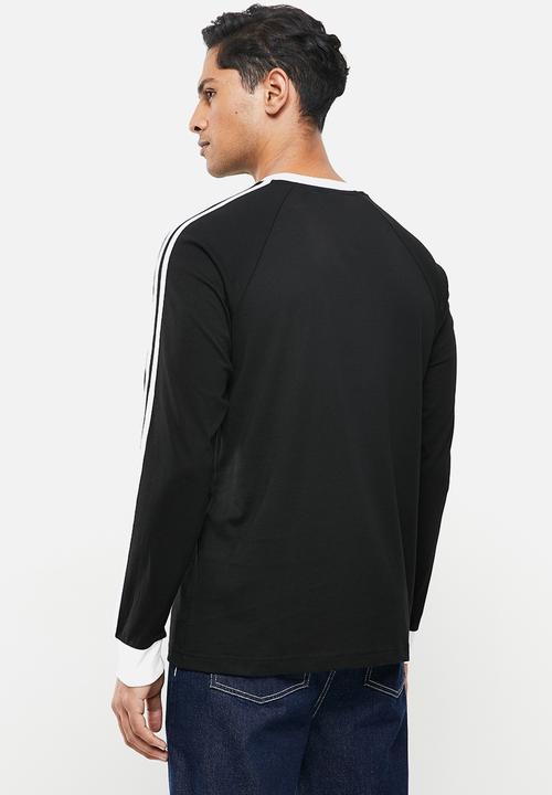 adidas Originals - 3-stripes long sleeve t-shirt - black