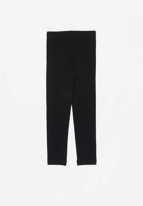 Pop Candy - Younger girls 2 pack leggings - black 