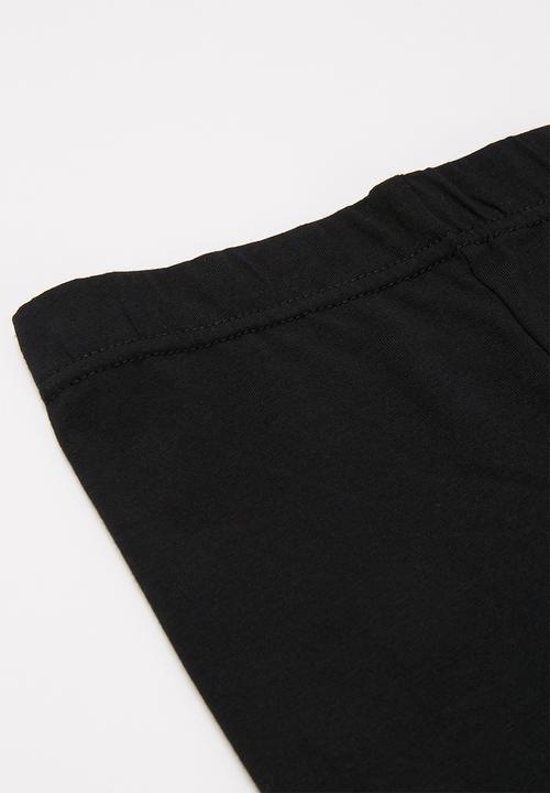Pop Candy - Younger girls 2 pack leggings - black 