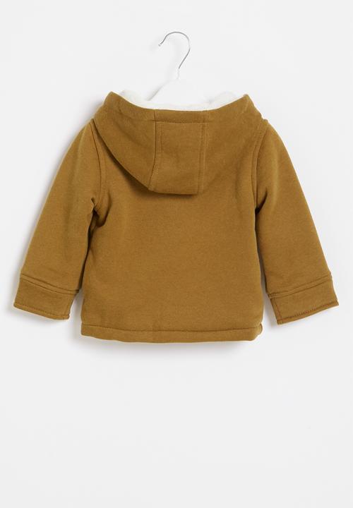 Pop Candy - Boys hooded coat - brown 
