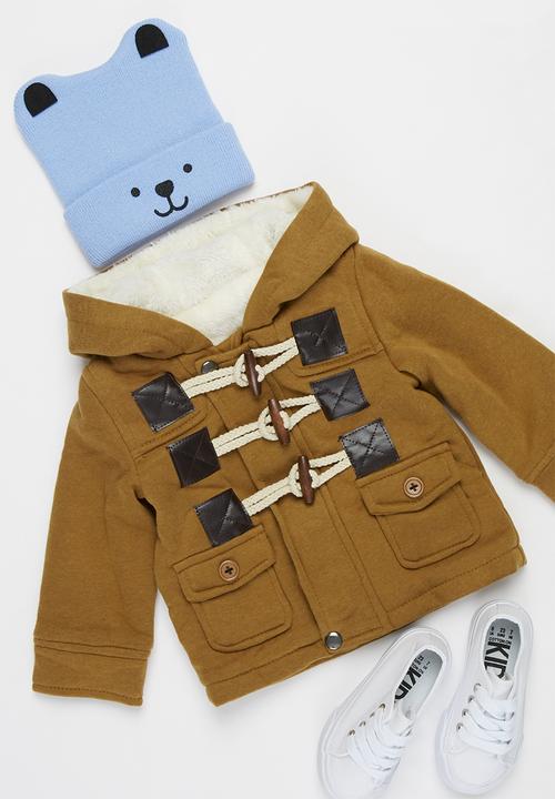 Pop Candy - Boys hooded coat - brown 