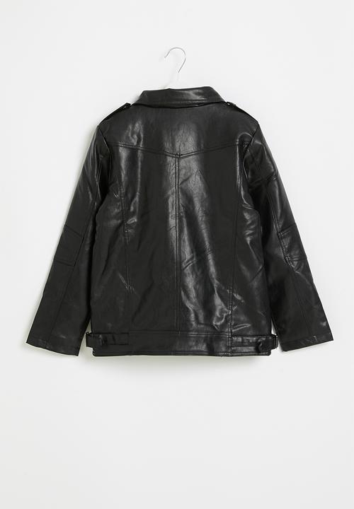 Rebel Republic - Boys biker jacket - black