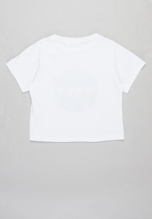 Superbalist - Nasa girls printed crop top - white