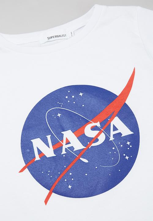 Superbalist - Nasa girls printed crop top - white