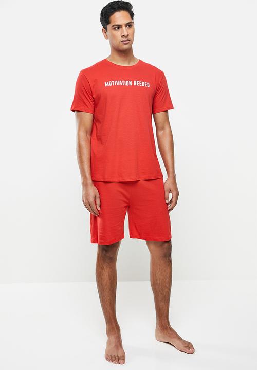 Brave Soul - Debut loungewear - red