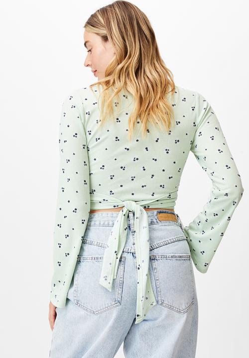 Cotton On - Jude bell sleeve long sleeve top - mint