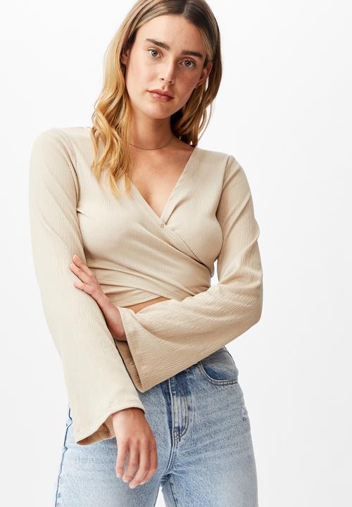 Cotton On - Jude bell sleeve long sleeve top - latte