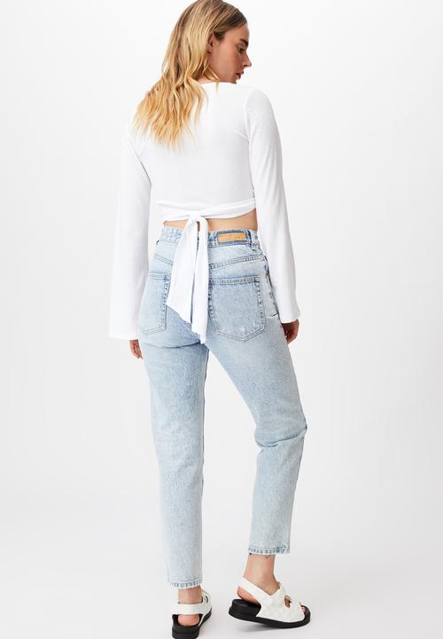 Cotton On - Jude bell sleeve long sleeve top - white
