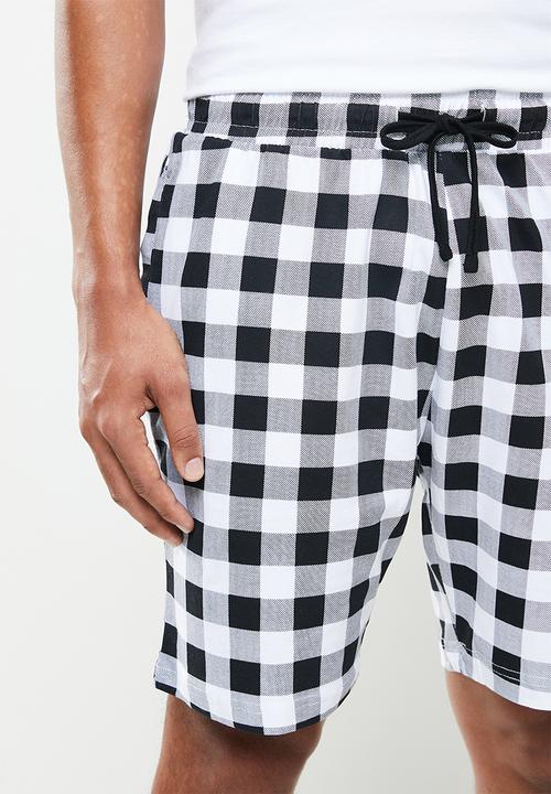 Brave Soul - Sanbo loungewear - white & black