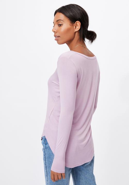 Cotton On - Karly long sleeve top - soft mauve