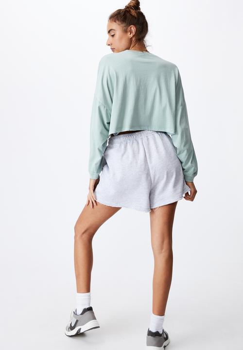 Cotton On - Kyle batwing long sleeve top - washed lush green