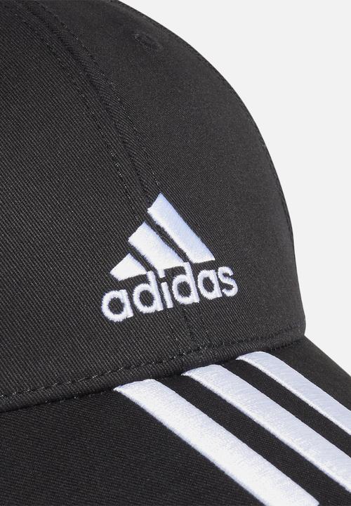 adidas Performance - Baseball three stripes cap - black & white