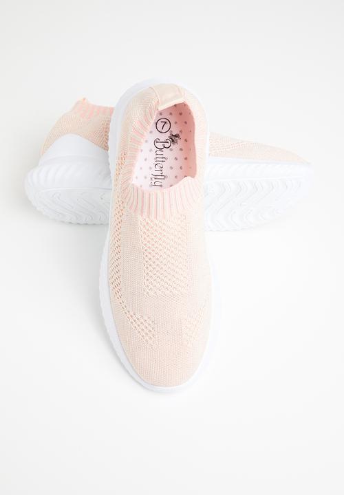 Butterfly Feet - Mist sock sneaker - pink