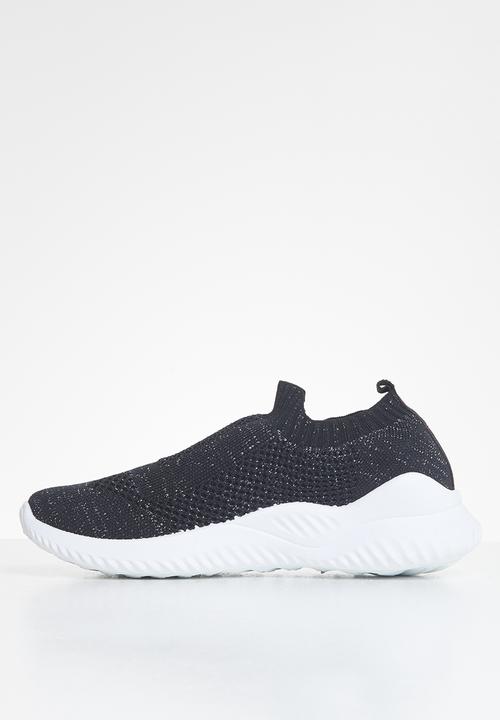 Butterfly Feet - Mist sock sneaker - black