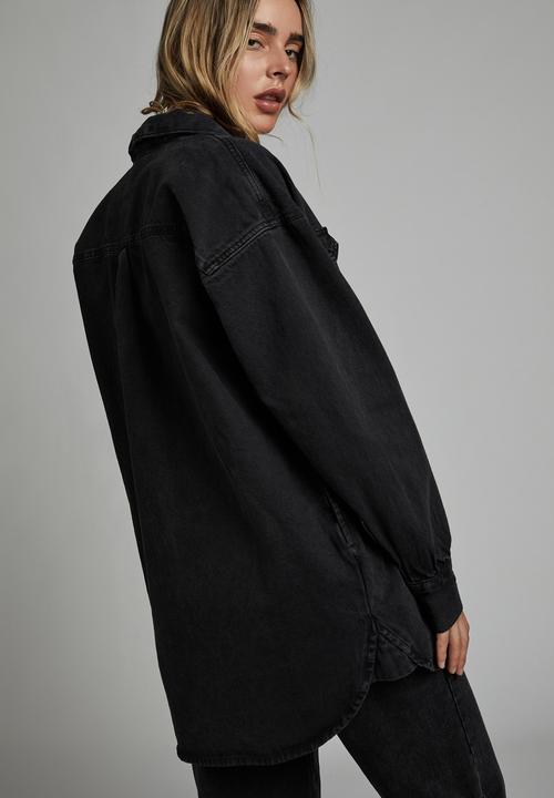 Cotton On - The denim shacket - midnight black